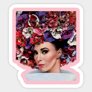 Cher with flower crown Sticker